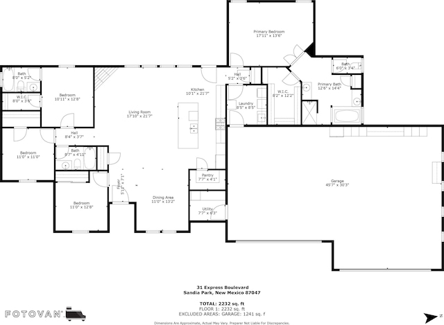 31 Express Blvd, Sandia Park, NM 87047 - floor plan / room layout