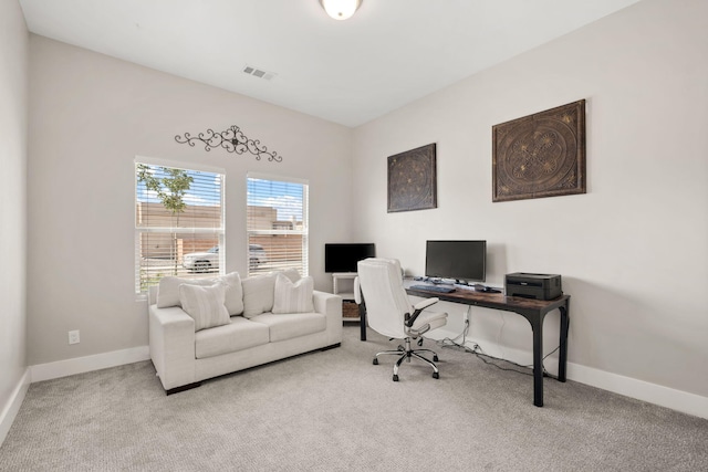 6527 Trestle Glen Rd NW, Albuquerque, NM 87120 - home office with carpet and baseboards