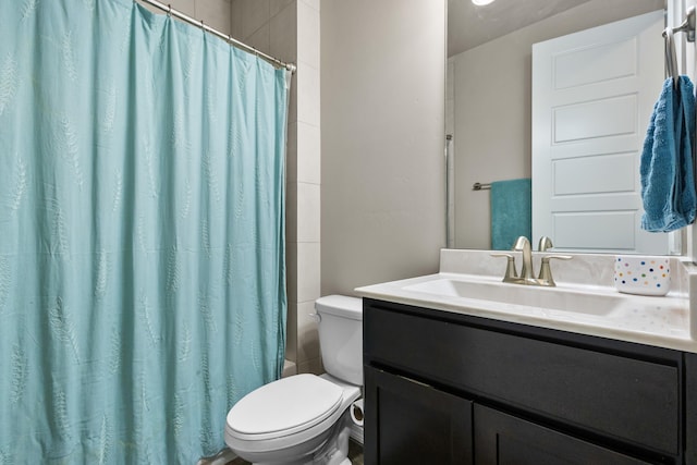 9035 S Sky St NW, Albuquerque, NM 87114 - full bath with toilet, vanity, and a shower with curtain