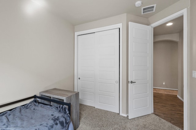 9035 S Sky St NW, Albuquerque, NM 87114 - carpeted bedroom with a closet, recessed lighting, and baseboards