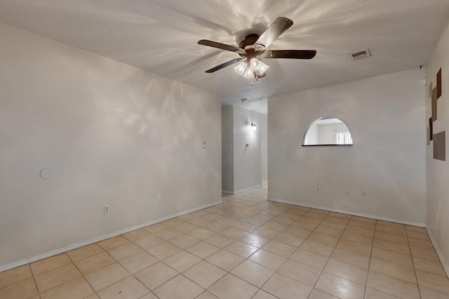 2815 Quail Pointe Dr NW, Albuquerque, NM 87120 - unfurnished room featuring ceiling fan, light tile patterned floors, and baseboards