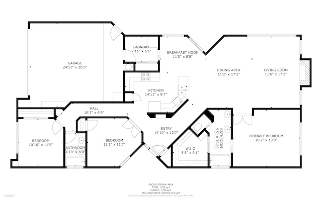 7913 Woodridge Dr NE, Albuquerque, NM 87109 - home floor plan