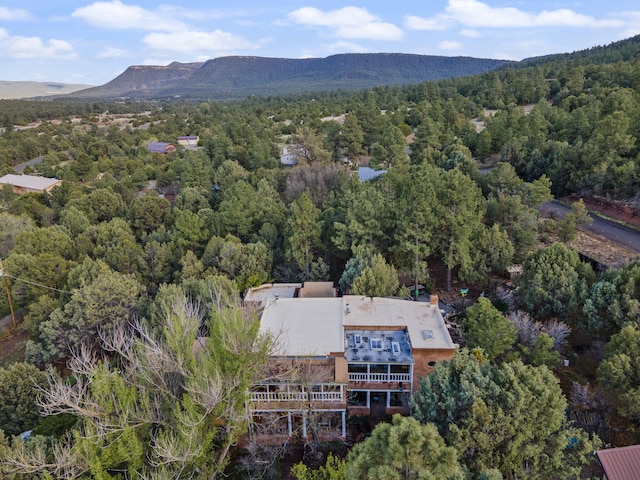 4 Pop Chalee, Glorieta, NM 87535 - view of property location with a heavily wooded area and a mountainous background