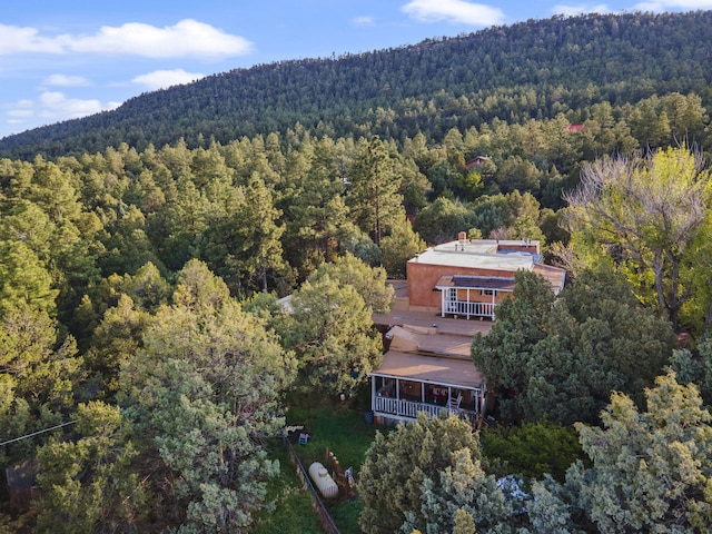 4 Pop Chalee, Glorieta, NM 87535 - view from above of property featuring a forest