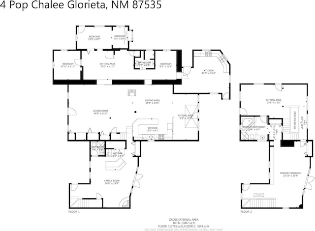 4 Pop Chalee, Glorieta, NM 87535 - room layout