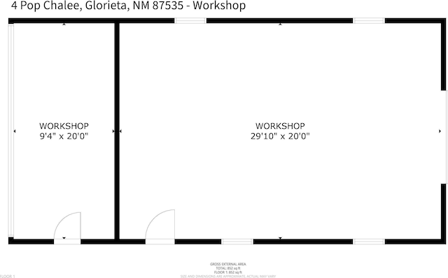 4 Pop Chalee, Glorieta, NM 87535 - home floor plan