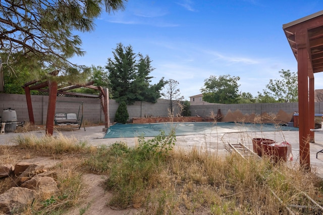 6308 Turquoise Trl NE, Rio Rancho, NM 87144 - view of pool with a fenced backyard and a patio area