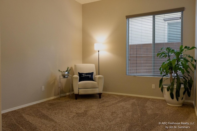 8704 Espacio Verde Rd, Albuquerque, NM 87120 - sitting room featuring carpet flooring and baseboards
