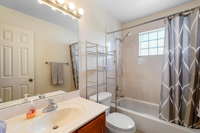1311 Mirador Loop NE, Rio Rancho, NM 87144 - bathroom with vanity, shower / tub combo, and toilet