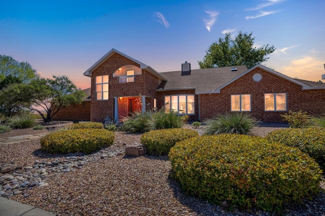 800 Jim St, Socorro, NM 87801 - traditional home featuring brick siding and a chimney