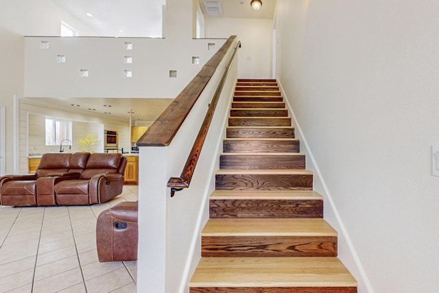 41 El Rancho Grande Rd, Mcintosh, NM 87032 - stairs featuring tile patterned floors