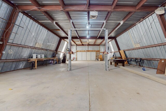 41 El Rancho Grande Rd, Mcintosh, NM 87032 - garage featuring metal wall