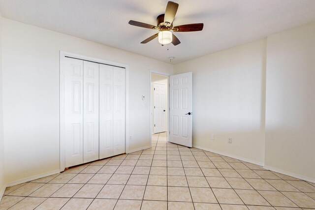41 El Rancho Grande Rd, Mcintosh, NM 87032 - unfurnished bedroom featuring ceiling fan and a closet