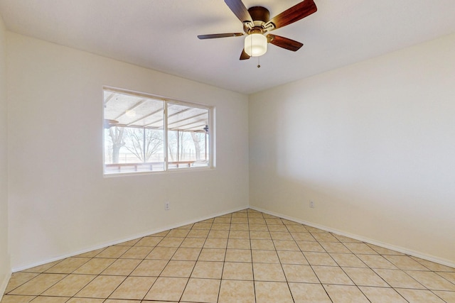 41 El Rancho Grande Rd, Mcintosh, NM 87032 - empty room with ceiling fan and light tile patterned flooring