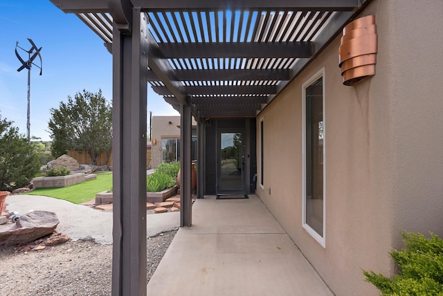 98 Edgewood Unit 7, Edgewood, NM 87015 - view of patio with a pergola