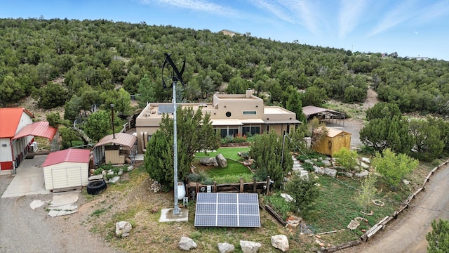 98 Edgewood Unit 7, Edgewood, NM 87015 - view from above of property featuring a heavily wooded area