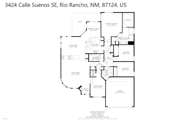 3424 Calle Suenos SE, Rio Rancho, NM 87124 - view of home floor plan