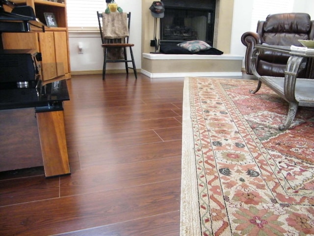 4608 Stafford Pl NW, Albuquerque, NM 87120 - living room featuring wood finished floors and baseboards