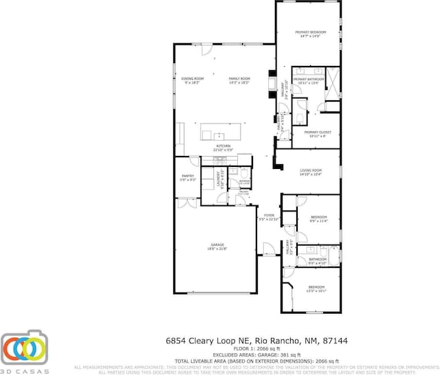 6854 Cleary Loop NE, Rio Rancho, NM 87144 - view of property floor plan