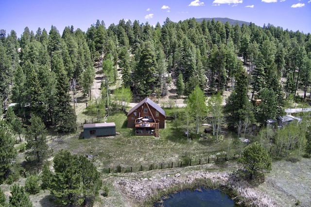 280 Ponderosa Way, Jemez Springs, NM 87025 - aerial view of property's location featuring a heavily wooded area