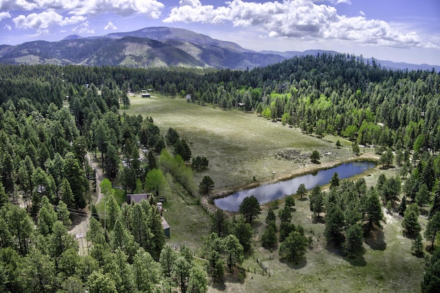 280 Ponderosa Way, Jemez Springs, NM 87025 - view of mountain background featuring a heavily wooded area and a nearby body of water