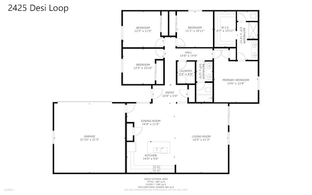 2425 Desi Loop, Belen, NM 87002 - property floor plan