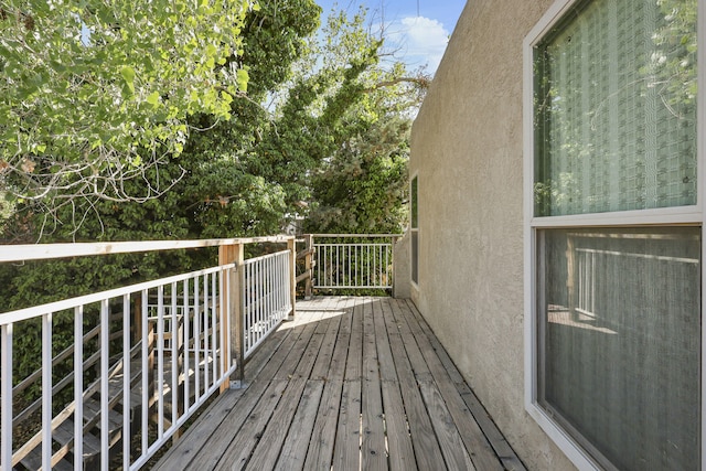 9705 Rio Grande Blvd NW, Albuquerque, NM 87114 - view of wooden terrace