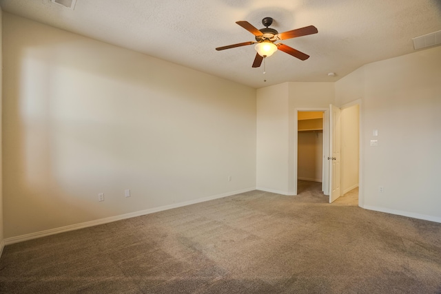 8736 Desert Fox Way NE, Albuquerque, NM 87122 - carpeted spare room featuring ceiling fan and a textured ceiling