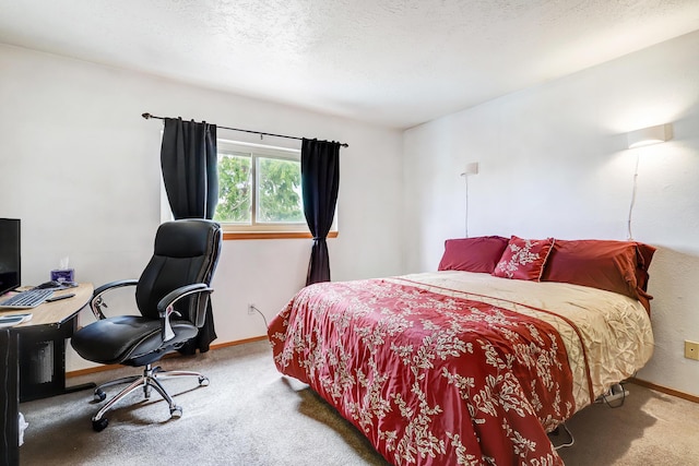 589 Diez Y Ocho Ct SE, Rio Rancho, NM 87124 - bedroom with carpet, baseboards, and an office area