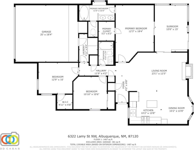 6322 Lamy St NW, Albuquerque, NM 87120 - room layout