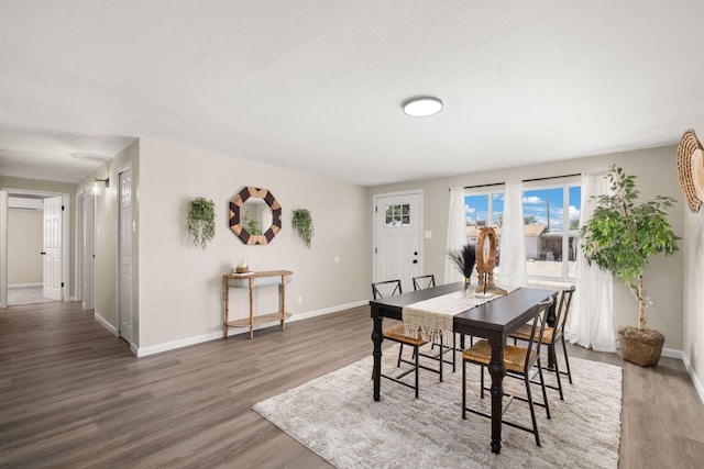 11701 Summer Ave NE, Albuquerque, NM 87112 - dining area with wood finished floors and baseboards