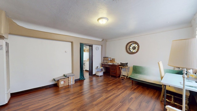 1207 Barelas Rd SW, Albuquerque, NM 87102 - office area featuring dark wood-style flooring and a heating unit