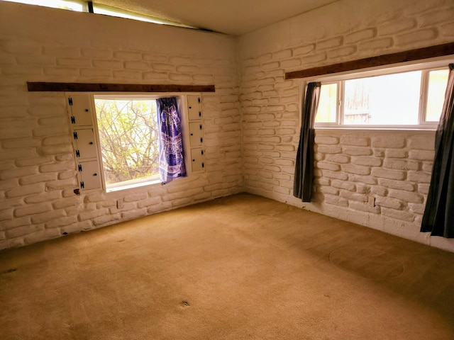 83 Paseo De San Antonio Rd, Placitas, NM 87043 - carpeted spare room with healthy amount of natural light and brick wall