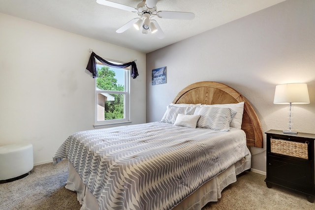 12323 Haines Ave NE, Albuquerque, NM 87112 - bedroom with carpet flooring, baseboards, and a ceiling fan