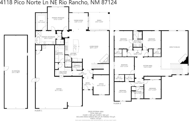 4118 Pico Norte Ln NE, Rio Rancho, NM 87124 - home floor plan