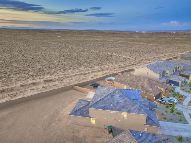 2350 Sandra Loop NE, Rio Rancho, NM 87144 - view from above of property with a mountain backdrop and a desert landscape
