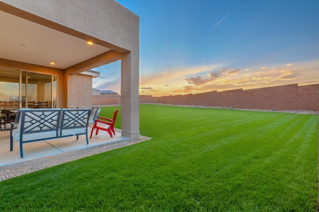 2350 Sandra Loop NE, Rio Rancho, NM 87144 - view of yard featuring a patio and an outdoor hangout area