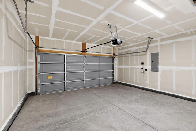 215 Adeline Ave, Los Lunas, NM 87031 - garage with a garage door opener and electric panel