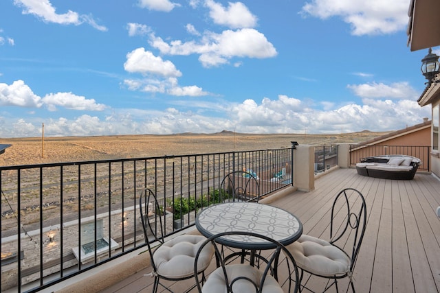 9128 Vista Bosquejo Rd NW, Albuquerque, NM 87120 - deck featuring a rural view