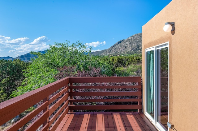 32 Cedar Hill Pl NE, Albuquerque, NM 87122 - wooden terrace with a mountain view