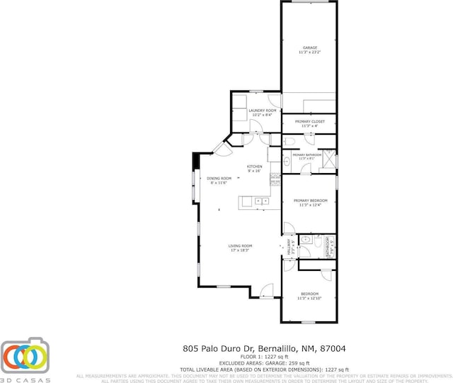 805 Palo Duro Dr, Bernalillo, NM 87004 - home floor plan