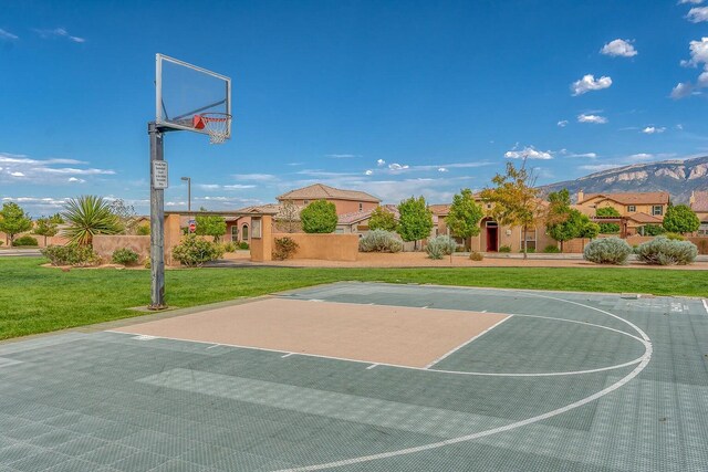 805 Palo Duro Dr, Bernalillo, NM 87004 - view of basketball court with community basketball court and a lawn