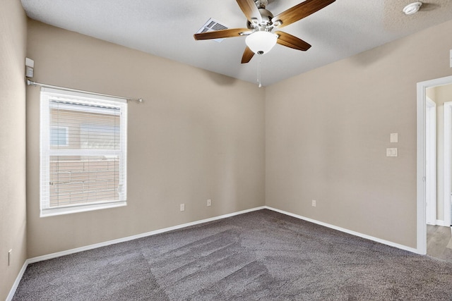805 Palo Duro Dr, Bernalillo, NM 87004 - empty room featuring carpet, ceiling fan, a smoke detector, and baseboards