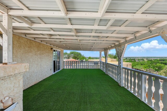 1551 Valley View Dr SW, Los Lunas, NM 87031 - view of patio featuring a mountain view and a residential view