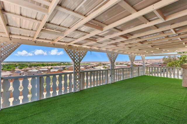 1551 Valley View Dr SW, Los Lunas, NM 87031 - view of yard featuring a balcony