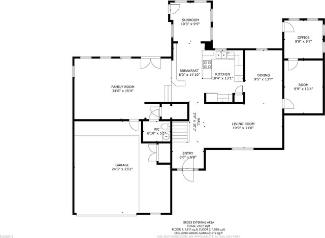1551 Valley View Dr SW, Los Lunas, NM 87031 - property floor plan