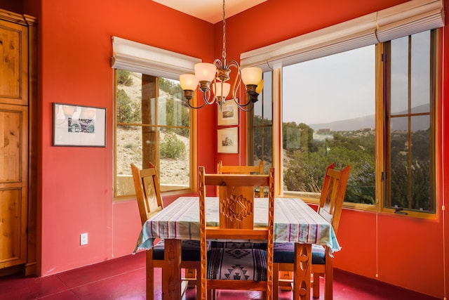 25 Camino Manzano, Placitas, NM 87043 - dining area featuring a chandelier