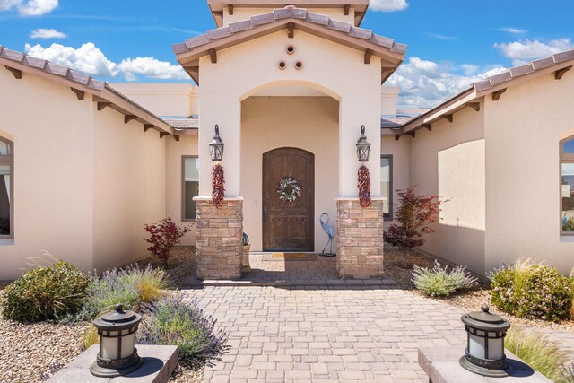2633 Globe Ct NE, Rio Rancho, NM 87124 - entrance to property with stucco siding