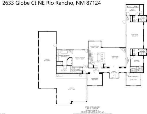 2633 Globe Ct NE, Rio Rancho, NM 87124 - view of property floor plan