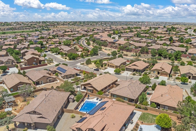 429 Paseo Vista Loop NE, Rio Rancho, NM 87124 - aerial perspective of suburban area with a pool area